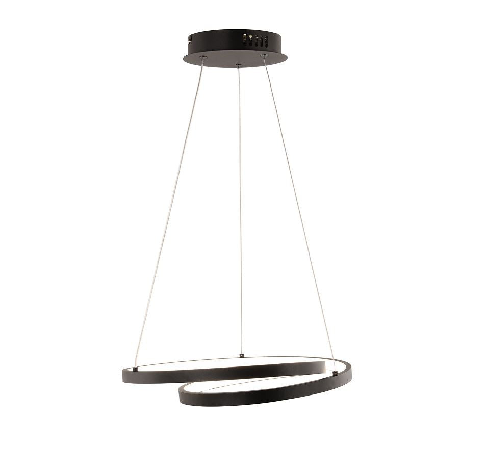 Sospensione LED forme circolari in alluminio bianco-nero-oro diffusore in silicone CCT D.40cm 30W 4000LM LIEVE-S Sospensione LED forme circolari in alluminio bianco-nero-oro diffusore in silicone CCT D.40cm 30W 4000LM LIEVE-S